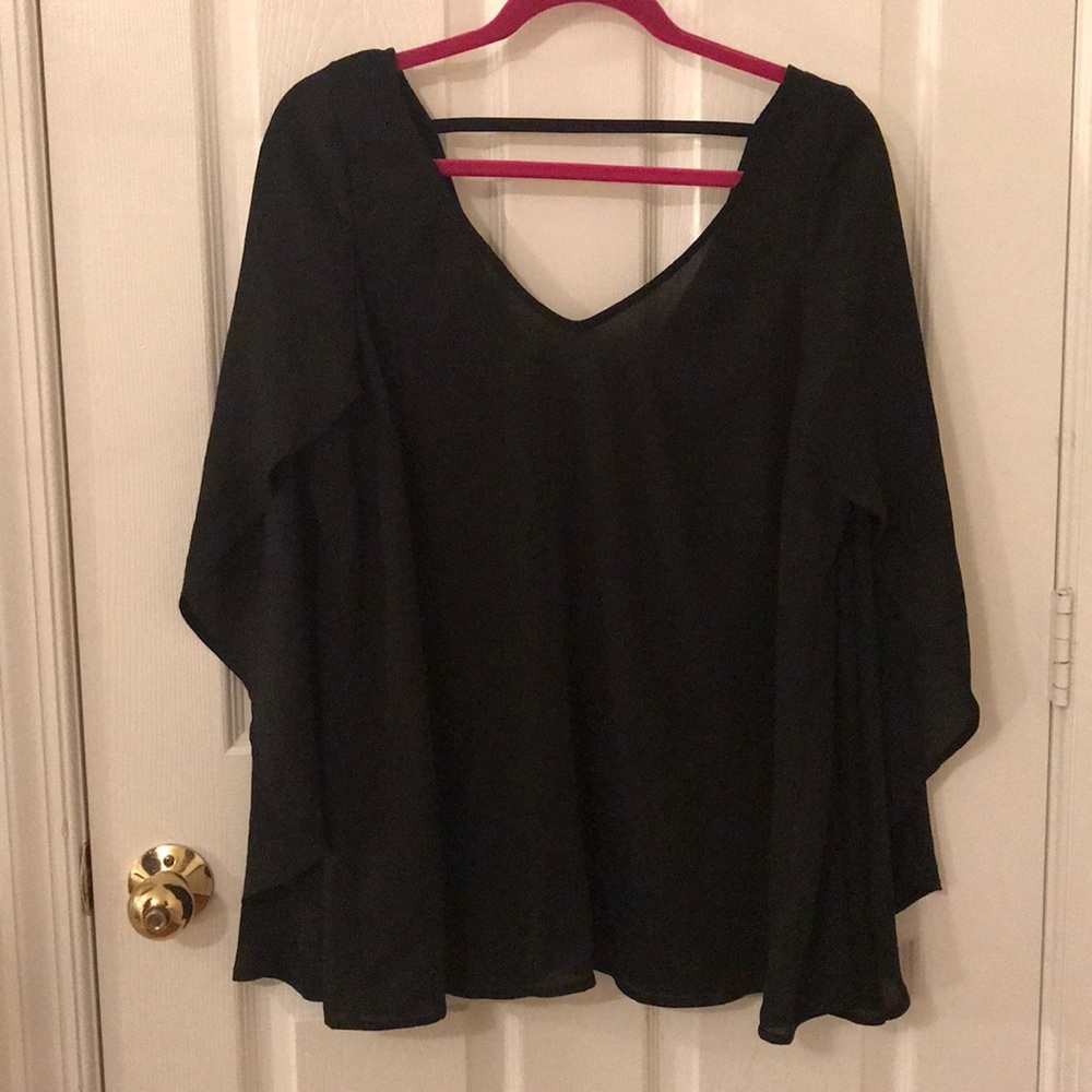 Chiffon Cape Blouse